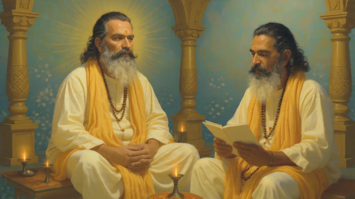 भक्त हनुमान जी के सामने बजरंग बाण का पाठ करते हुए