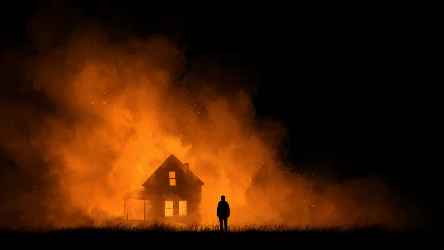 Dream of seeing another person’s house burning in fire