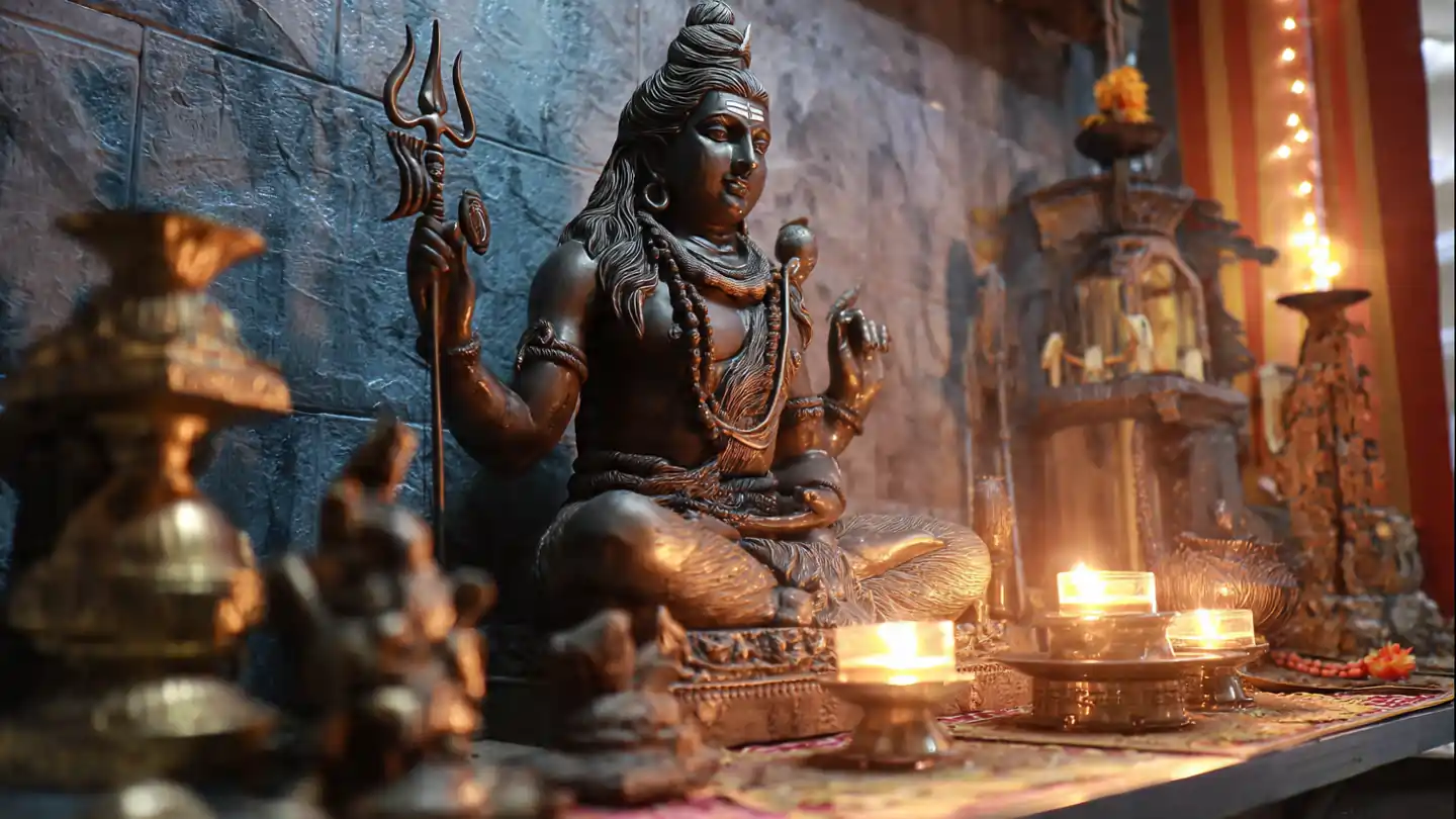 Bhakt Shiv Stuti paath karte hue Lord Shiva ke samne