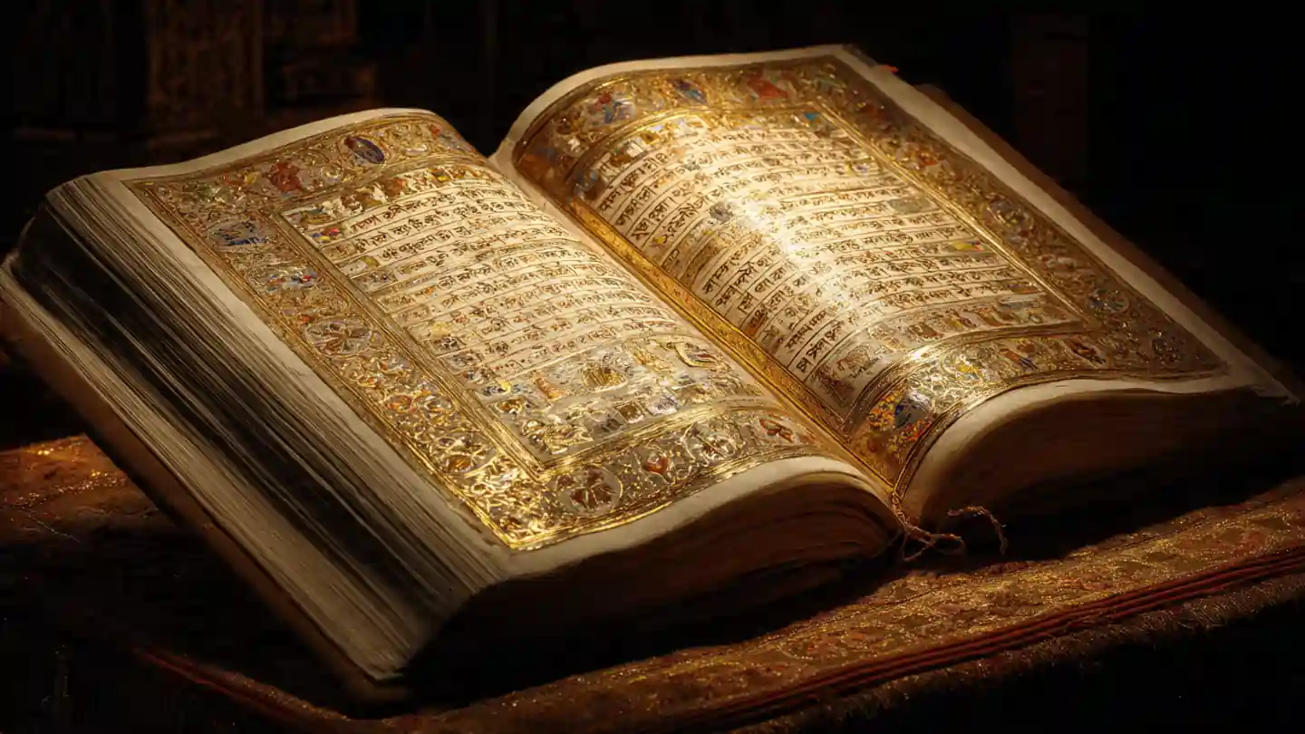 Sone Chandi Se Bani Ramayan manuscript made of gold and silver pages