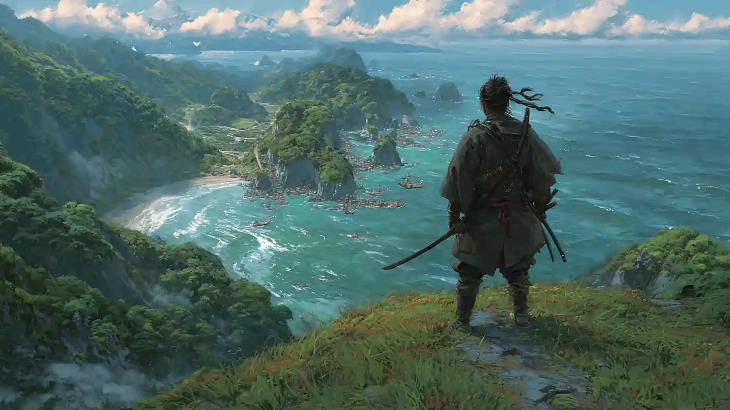 ghost of tsushima samurai game gameplay