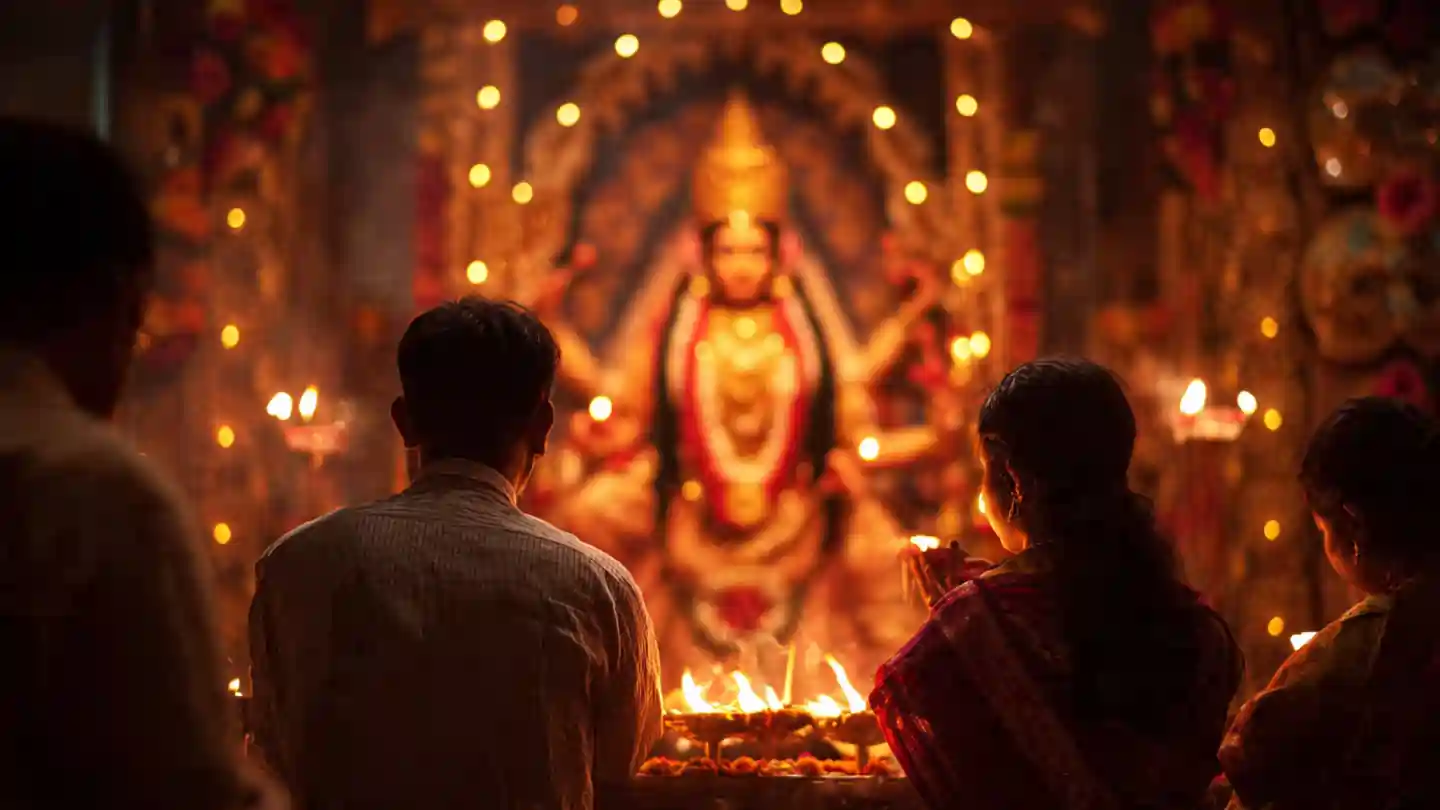 Jai Ambe Gauri Aarti written lyrics in Hindi