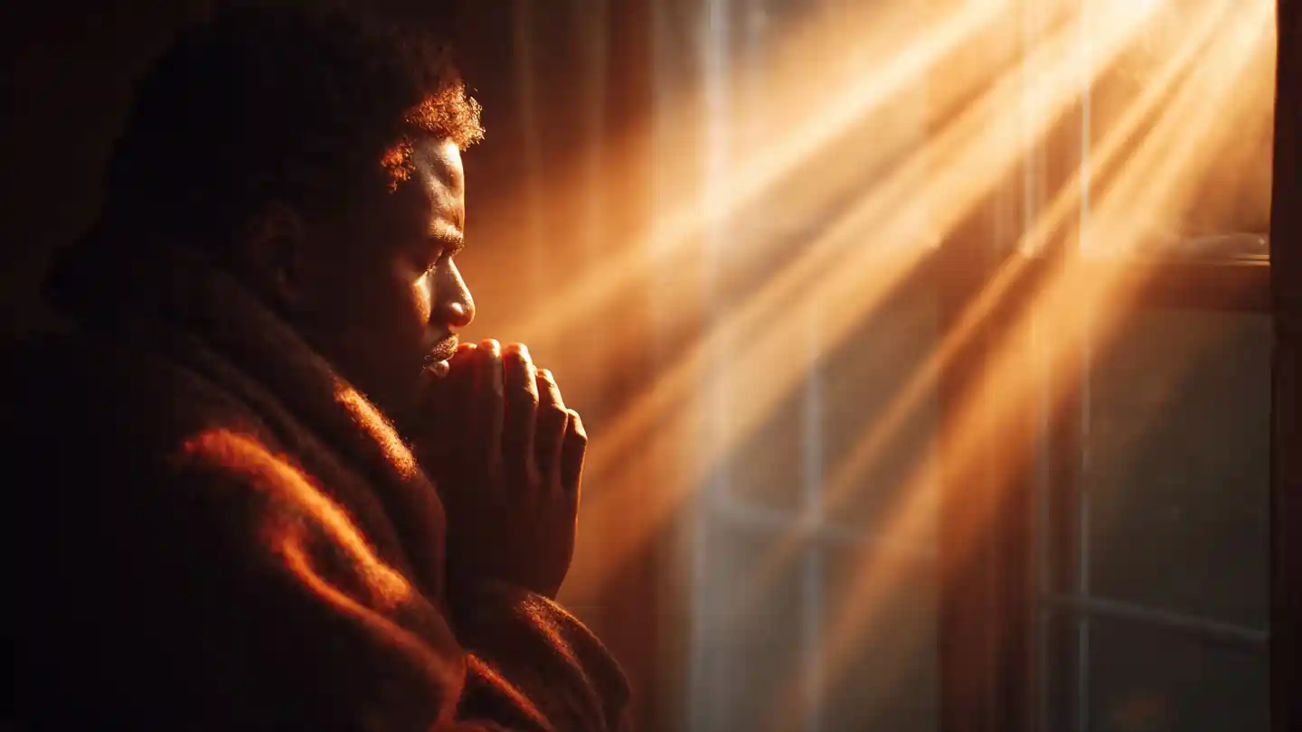 morning prayer fresh start with sunrise and peaceful prayer