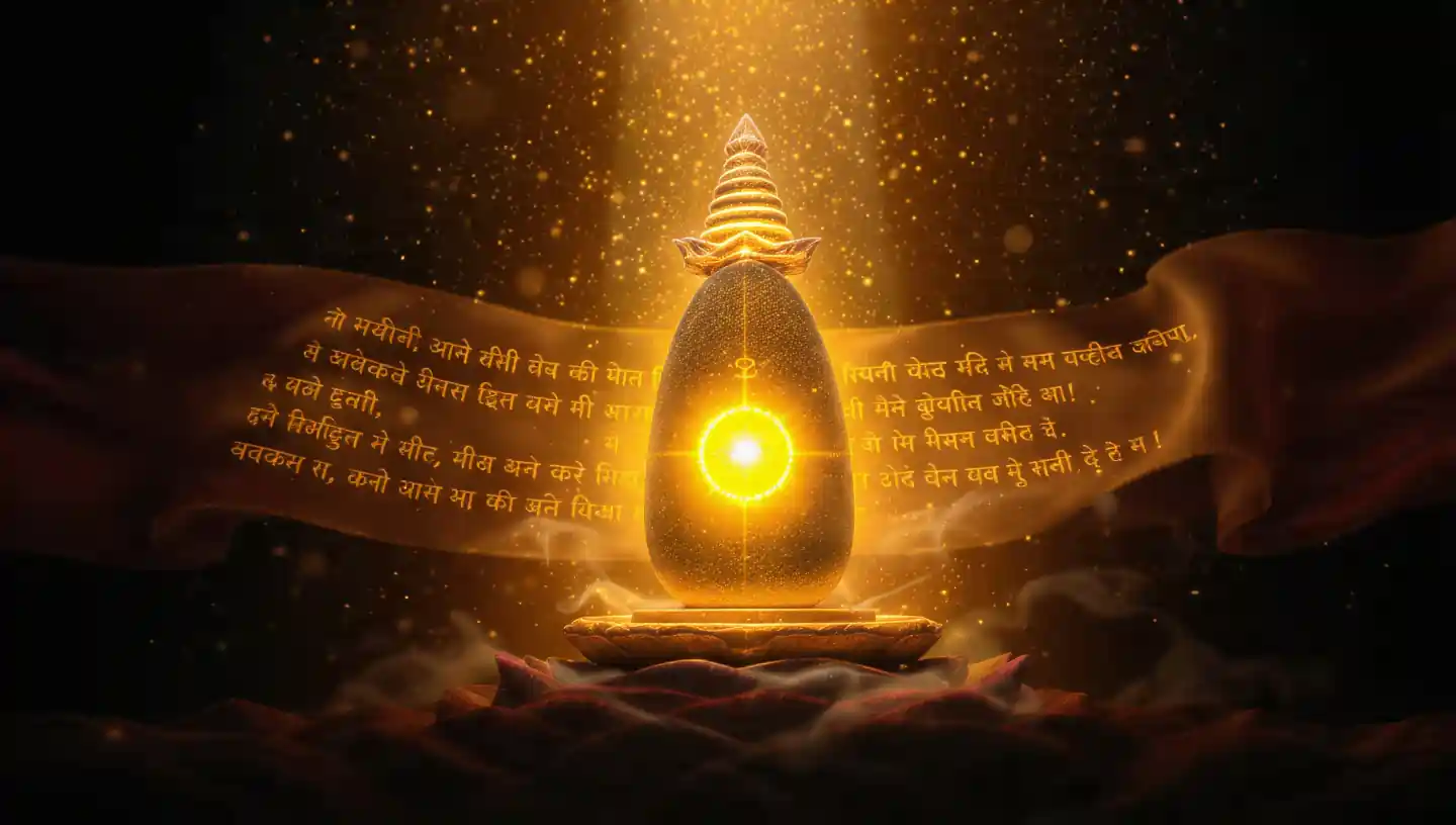 Om Namah Shivaya symbol with divine energy