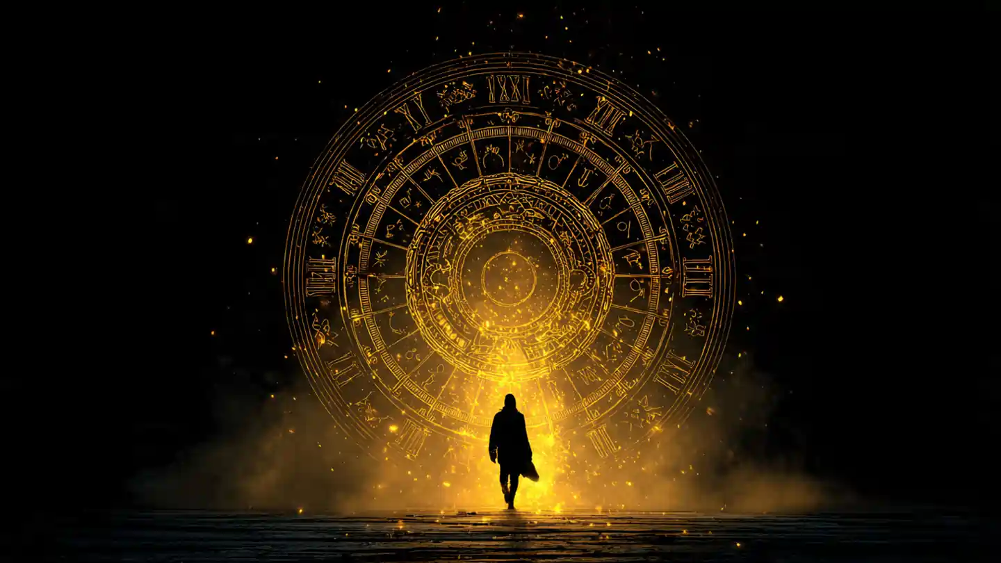 Past life astrology zodiac wheel showing soul karma