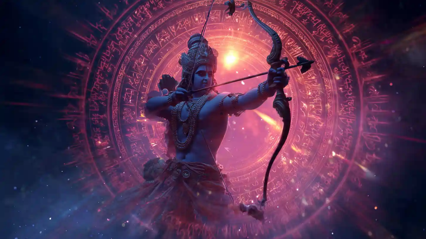 Ram Ban Shabar Mantra with divine spiritual energy and protection