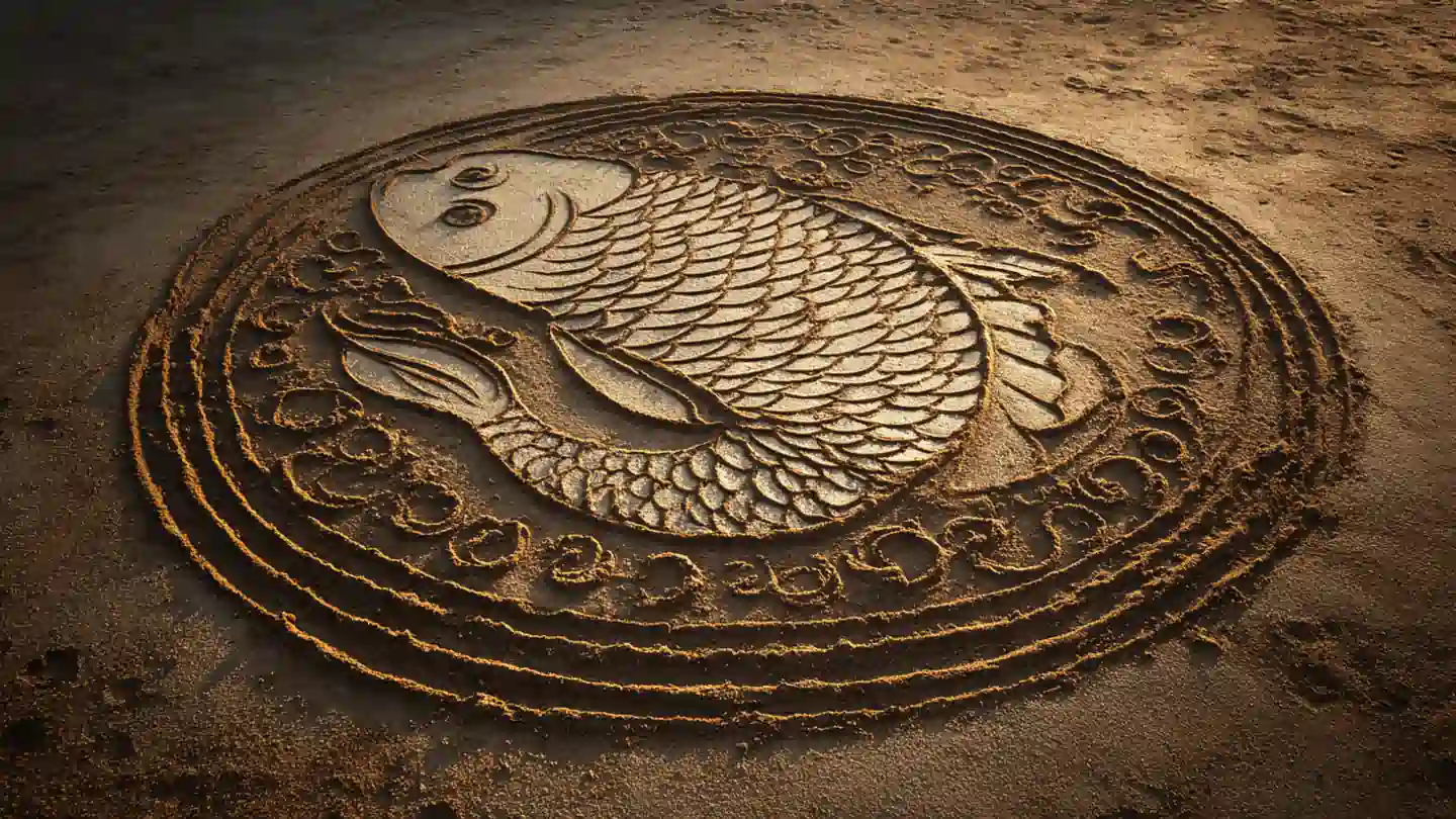 Ret Ki Machli traditional yantra image