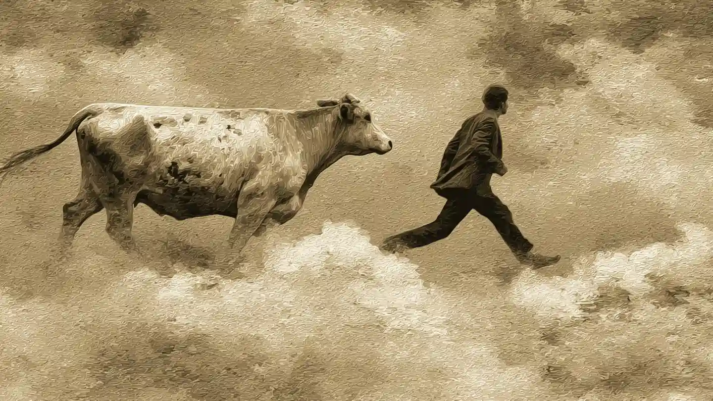 Sapne me gay peeche pad jana dream meaning illustration