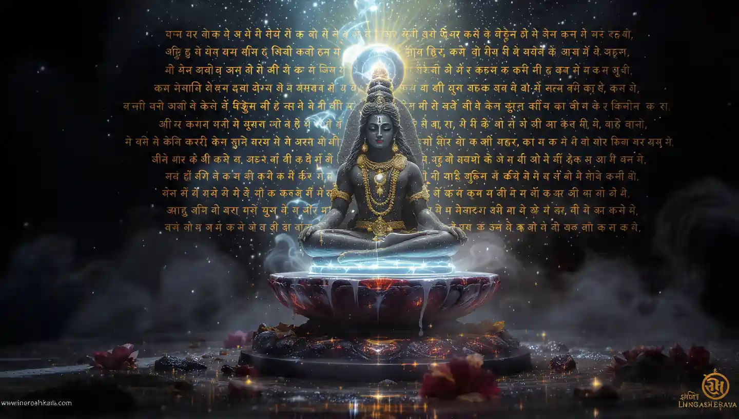 Shiva Chalisa chanting in front of Lord Shiva