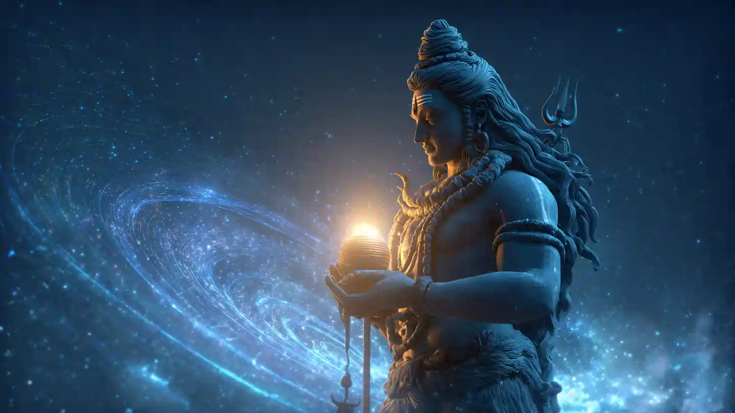 Shiva Damru Meaning showing cosmic sound and creation