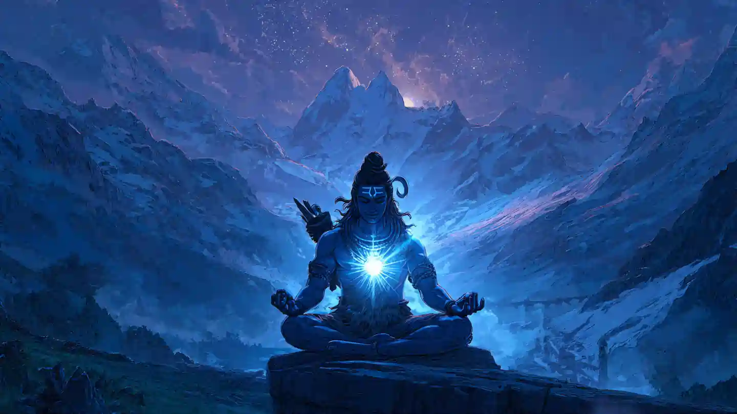 Meaning of Third Eye of Shiva showing cosmic light and divine awareness