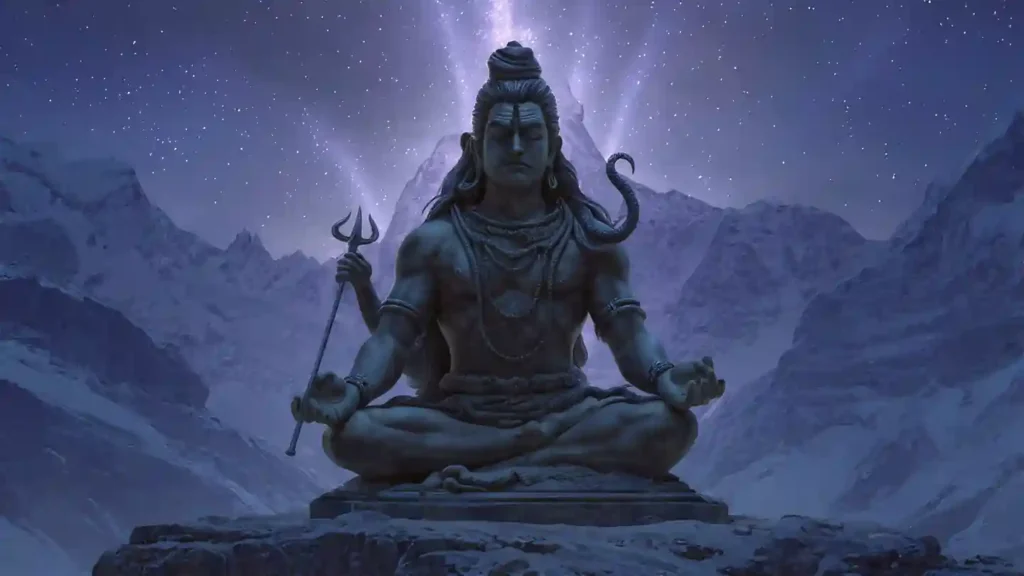 Spiritual symbolism of Shiva wearing a snake around his neck