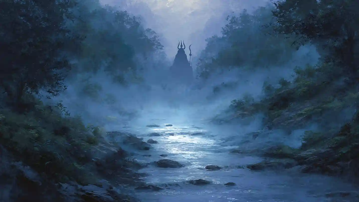 Sapne Me River Flow Shiva Sign