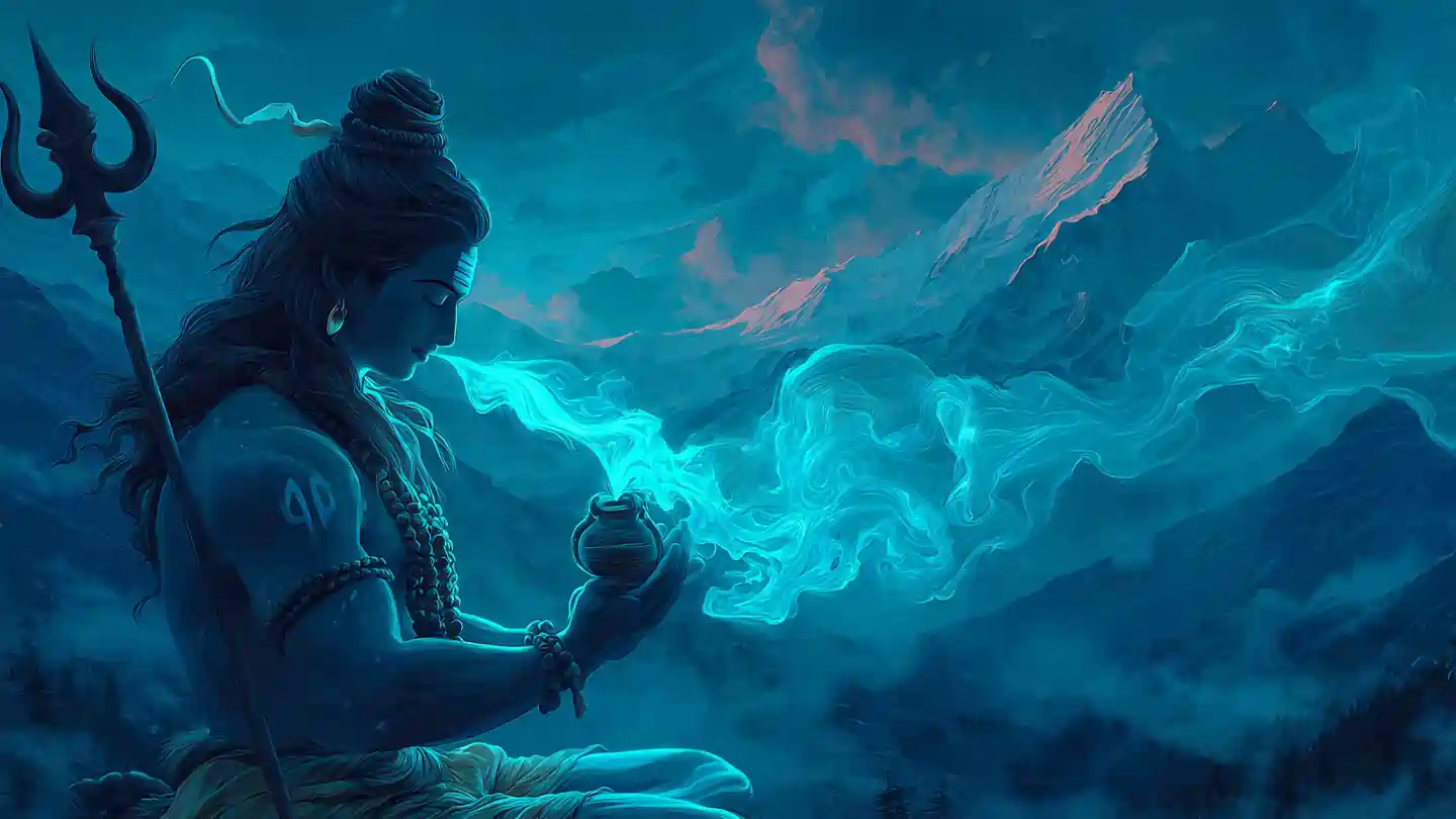 Devotees performing Shiva Aarti – Shiv Aarti Mahatva symbolism