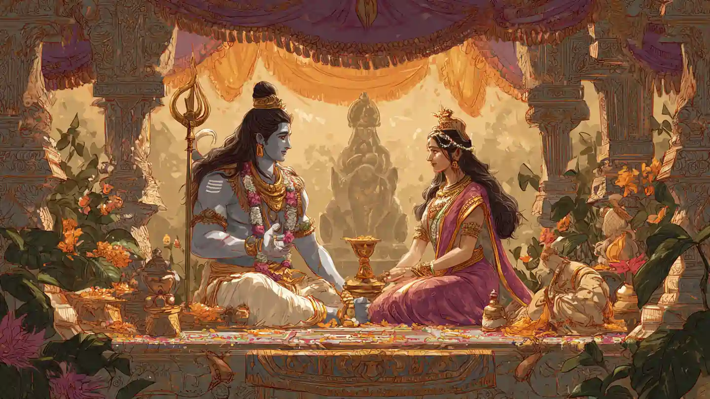 Solah Somvar Vrat Katha – blessings of Lord Shiva and Parvati