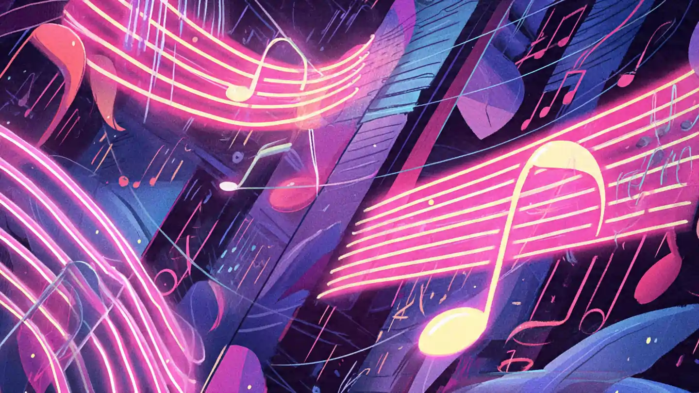 Ye Chamak Lyrics music illustration