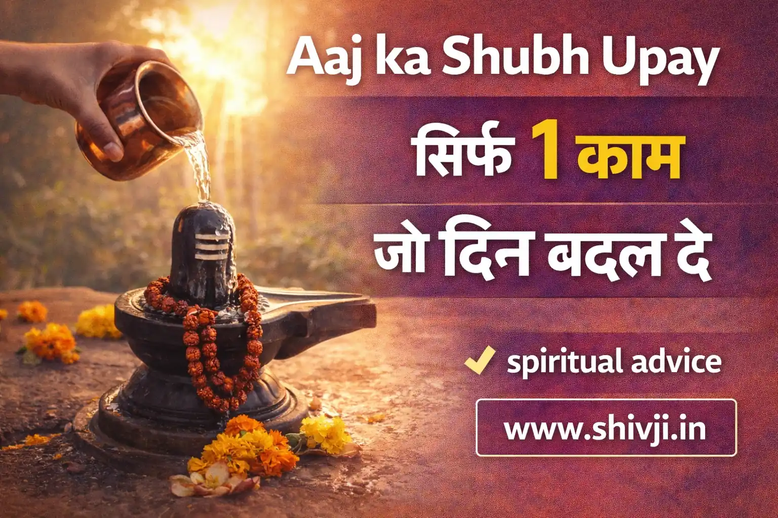 Aaj ka shubh upay – sirf 1 kaam jo din badal de | www.shivji.in