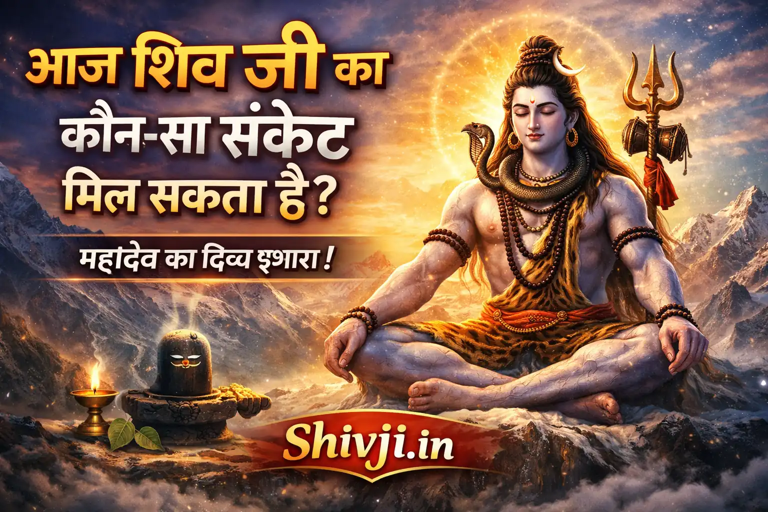 आज शिव जी का संकेत – आज शिव जी का कौन-सा संकेत मिल सकता है | Shivji.in