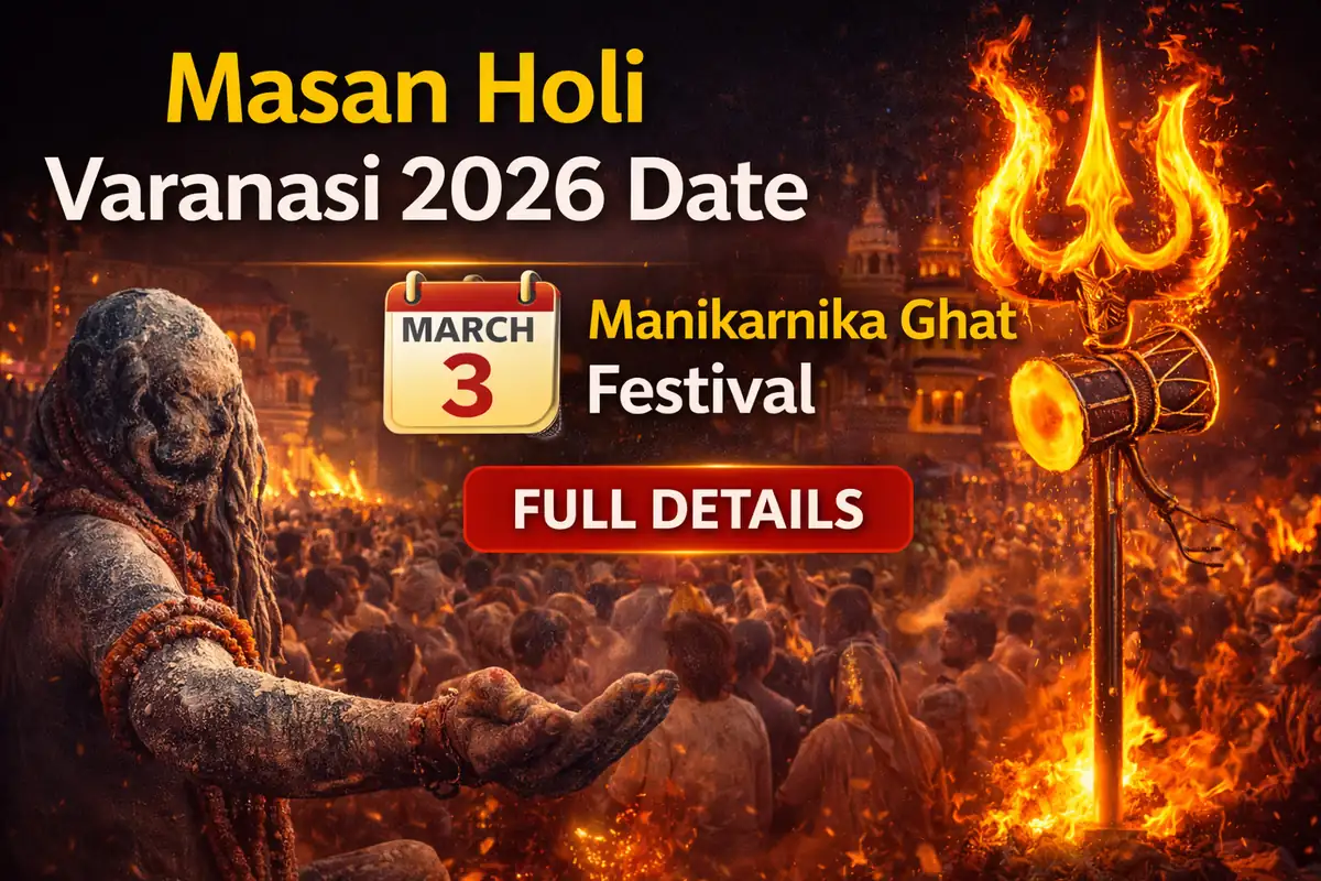 Masan Holi Varanasi 2026 date Manikarnika Ghat festival